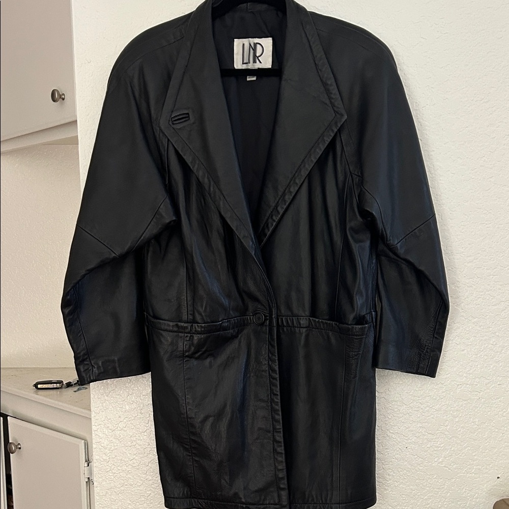 LNR Women's Black Leather Jacket